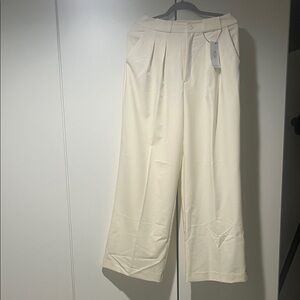Stradivarius Off-White Trousers